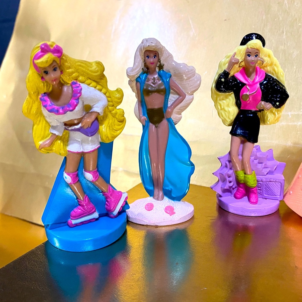 BARBIE VTG 1991 MCDONALD’S HAPPY MEAL TOY BUNDLE OF 6 PVC FIGURINES MATTEL - Picture 3 of 14